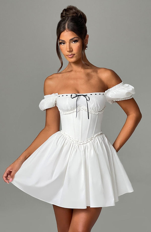Penelope Mini Dress - Black/White