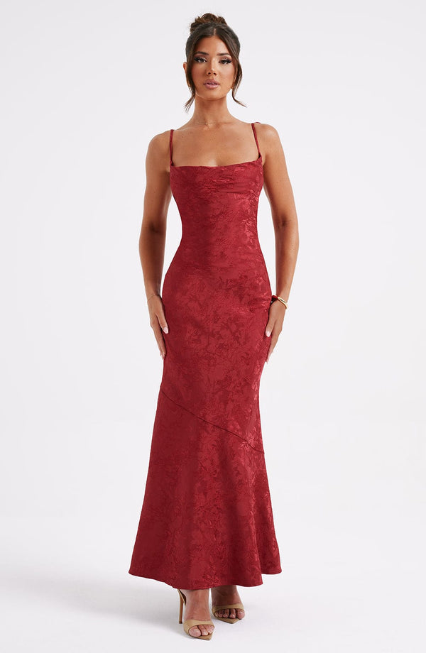 Whitney Maxi Dress in Red